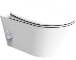 Подвесной унитаз Boheme Avva 972-2-W с функцией биде белый глянец